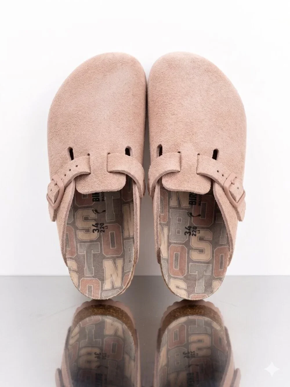 💥 Birkenstock Boston Kids Clogs Pink Clay Suede EU 34 / US 3–3.5 NWOT Cozy - Picture 3 of 6